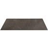 KONTE.DESIGN Set di 2 piani per tavolo SPARGI quadrato effetto piombo 70x70 cm
