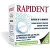 Euritalia Pharma Rapident Compresse per pulire protesi e dentiere in 1 minuto 32 pezzi