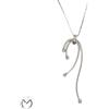 Collana oro bianco 18 kt 750 raggi diamanti 0,04 ct -160/VE-
