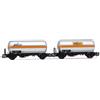 RIVAROSSI HR6621 Set 2 carri tipo Uh "Pibigas", lirea alluminio, fascia arancio