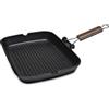 Zanetti - Bistecchiera antiaderente a 5 strati 35x25 cm in alluminio pressofuso, resistente ai graffi - Alta resistenza agli utensili metallici - Made in Italy