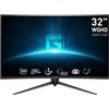 MSI G32CQ5P Monitor PC 80 cm (31.5") 2560 x 1440 Pixel Wide Quad HD LCD Nero