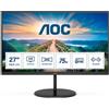 AOC U27V4EA Monitor 27" 60Hz IPS UHD 4K Multimediale A-Sync HDMI/DP