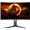 AOC CQ27G2S/BK Monitor PC 68,6 cm (27") 2560 x 1440 Pixel Quad HD Nero, Rosso