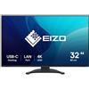 EIZO FlexScan EV3240X-BK Monitor PC 80 cm (31.5") 3840 x 2160 Pixel 4K Ultra HD