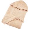 Bassetti Accappatoio Donna Uomo in Spugna, Accappatoio Adulti con Cappuccio 100% Puro Cotone, (IT, Testo, S, Regular, Avorio 30)