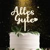 UTEFIF Torta Topper Buon Compleanno Decorazione Torta di Legno Torta Topper Compleanno per Ragazze Ragazzi Donne Uomo