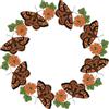 Sizzix Set di 13 timbri trasparenti, motivo «Nature Butterflies» di Lisa Jones