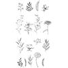 Sizzix Set di 17 timbri trasparenti Garden Botanicals di Lisa Jones