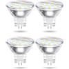 TobeBright GU4 MR11 LED Lampadina 2W, 12V Bianco Caldo, 250LM, Sostituzione Alogena 20W, Compatibile G4, Non Dimmerabile, Confezione da 4 Pezzi
