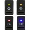 CGEAMDY 4 Pezzi Interruttore a Bilanciere SPST a 2 Pin con Cablaggio, Posizioni Mini Interruttore a Levetta per Elettrodomestici Auto, 4 Poli ON/OFF Indicatori Luminosi LED Interruttore Levetta