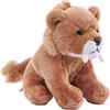 Wild Republic Pocketkins Eco Smilodonte, Peluche, 12 cm, Giocattolo di Peluche, Realizzato con Materiali Riciclati, Ecologico