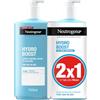 Neutrogena Hydro Boost Lozione Gel Ultralight (confezione da 2 x 750 ml), crema idratante per il corpo rinfrescante con glicerina e acido ialuronico per tutti i tipi di pelle