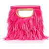 Pinko Square Mini Feathers, Borsa Donna, T36Q_Verde Menta-Antique Gold, Taglia Unica