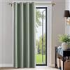 PONY DANCE Tenda Oscurante con Anelli Tenda Termica per Camera da Letto Curtain Salotto per Finestra Moderne 1 Pezzo L 132 x A 210 cm, Verde Salvia