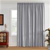 PONY DANCE Tenda Oscurante Camera da Letto Moderna Tende Termiche Isolanti per Soggiorno con Fettuccia Divisione della Stanza 1 Pezzo 300x220 CM, Grigio Chiaro