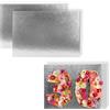Be Your Packer Vassoi per Torte Rettangolari 40x30 cm Argento Pack 10 | Be Your Packer | Vassoio in cartone da 1 mm. Design reversibile a doppia faccia per torte, pasticcini e dolci.