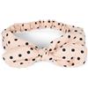 styleBREAKER Fascia per capelli da donna in fantasia a pois, pieghevole con fiocco e fascia elastica, fascia per fronte, fascia per capelli, Pinup, Rockabilly 04026036, colore:Beige/Nero