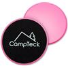 CampTeck U6575 Gliding Discs Doppia Faccia Dischi Fitness Core Sliders Casa per Allenamento Addominali - per Moquette e Tutti Pavimenti Duri - 2pz - Rosa