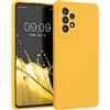 kwmobile Cover per Samsung Galaxy A53 5G Custodia - Back Case per Smartphone in Silicone TPU - Protezione Gommata - mango
