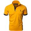 VHUQGVU Polo Uomo Essenziale Manica Corta 100% Cotone Contrasto Colore Golf Sportiva Poloshirt,Blu 1,3XL