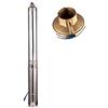 SHYLIYU Pompa per Pozzi Profondi 220V 550W Sommergibile Pompa Acqua 11800L/H Pompa Sommerse Pozzo Profondità Fino a 32m Con 10m Cordone