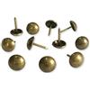 Let's Decorate 500 pezzi molto: D11mmxL17mm Ottone Placcato Divano Tappezzeria Puntine in Legno Mobili Decorative Chiodi Pollice Chiodi Casa FAI DA TE Tappezzeria Testa (Ottone)