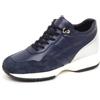 HOGAN E4502 sneaker donna blu/silver HOGAN INTERACTIVE scarpe H cucitura shoe woman