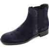 TOD'S B8339 tronchetto basso donna TOD'S scarpa beatles blu boot shoe woman