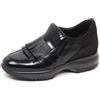 HOGAN E0218 sneaker donna nero HOGAN INTERACTIVE doppia frangia shoe woman