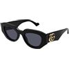 GUCCI GG1421S 001 51-20-145 OCCHIALE DA SOLE BLACK lenti GREY