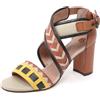 MALIPARMI B4942 sandalo donna MALIPARMI scarpa multi stripes sandal shoe woman