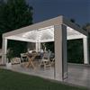 vidaXL Gazebo con Stringa di Luci LED Bianco 3x4 m vidaXL