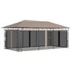 vidaXL Gazebo con Zanzariera 6x3x2,73 m Crema vidaXL