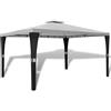 vidaXL Gazebo in Vimini con Tetto Bianco Crema 3x4m Impermeabile Tenda Tendone vidaXL