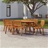 vidaXL Tavolo da Giardino 85x85x75 cm Legno Massello di Acacia vidaXL