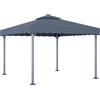 vidaXL Gazebo Tortora 3x3 m Alluminio e Acciaio vidaXL