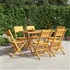 vidaXL Sedie da Giardino Pieghevoli 6pz 47x61x90cm Legno Massello Teak vidaXL