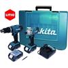 Makita Trapano Makita Batteria Kit Dk1815 Hp457D+Td127D Litio 3Bat