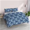Italian Bed Linen Copripiumino Fantasy, in microfibra stampata, Batik, doppio
