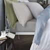 Bianca Plain Dyed Cotton Percale Denim 200TC Fitted sheet 180 x 200 cm