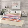 Italian Bed Linen Trapuntino Estivo Linea BASIC Made in Italy Copriletto Stampato in Morbida Microfibra - Trapunta Primavera Estate Mezza Stagione - Strisce, Matrimoniale 250x240cm