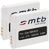 mtb more energy 2x Batteria NB-6L per Canon IXUS 85 95 105 200 210 300 310.../ Powershot SD.. SX.. vedi lista!