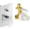 Duravit Manhattan Set de mitigeurs encastrés, 2 consommateurs, chrome, MH4210008010, MH4210008010