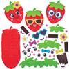 Baker Ross FN175 Kit di calamite miste a fragole - Confezione da 10, kit di decorazione per bambini