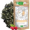Ascenbio ✿ Foglie di lampone biologico francese 100 g ✿ Per Tisana Fine Gravidanza, Allattamento, Regole dolorose ✿ Preparato e confezionato in Francia ✿ Imballaggio biodegradabile