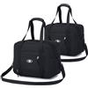 BAGZY 2pcs/set Bagaglio a Mano 40x30x20 Wizzair, Impermeabile Borsa Cabina da Viaggio Aereo Pieghevole, per Parto Ospedale, da Ginnastica Borsa Del Fine Settimana Borse da Palestra (Nero+Nero)