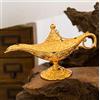 VOANZO Magic Aladdin, Retro Metal Fairy Tale Aladdin Magic Genie Teiera Olio Decorazione della tavola di casa (Oro)
