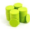 Smartdealspro Mini contatori di apprendimento in plastica opaca, gettoni per giochi di fiches da poker, con scatola portaoggetti, verde chiaro, 32 mm (100 pezzi)