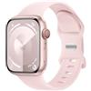 Charlam Compatibile con Cinturino Apple Watch 40mm 41mm 38mm per Donna Uomo, Cinturini in Silicone Sportivo Compatibile con iWatch SE Series 9 8 7 6 5 4 3 2 1, 38mm/40mm/41mm, Rosa Chiaro